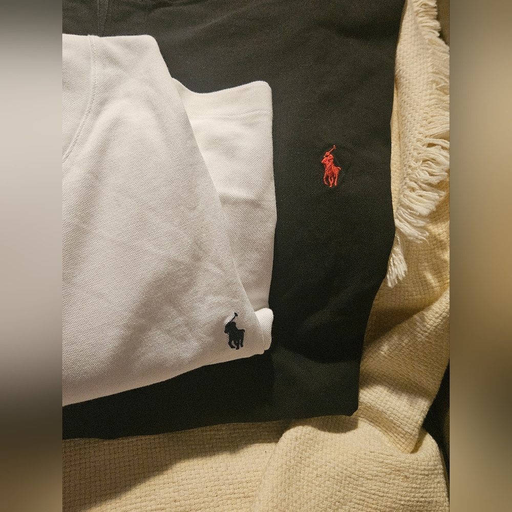 POLO RALPH LAUREN Men Shirts Size 4XB And 4XL One Black One White - Picture 3 of 5
